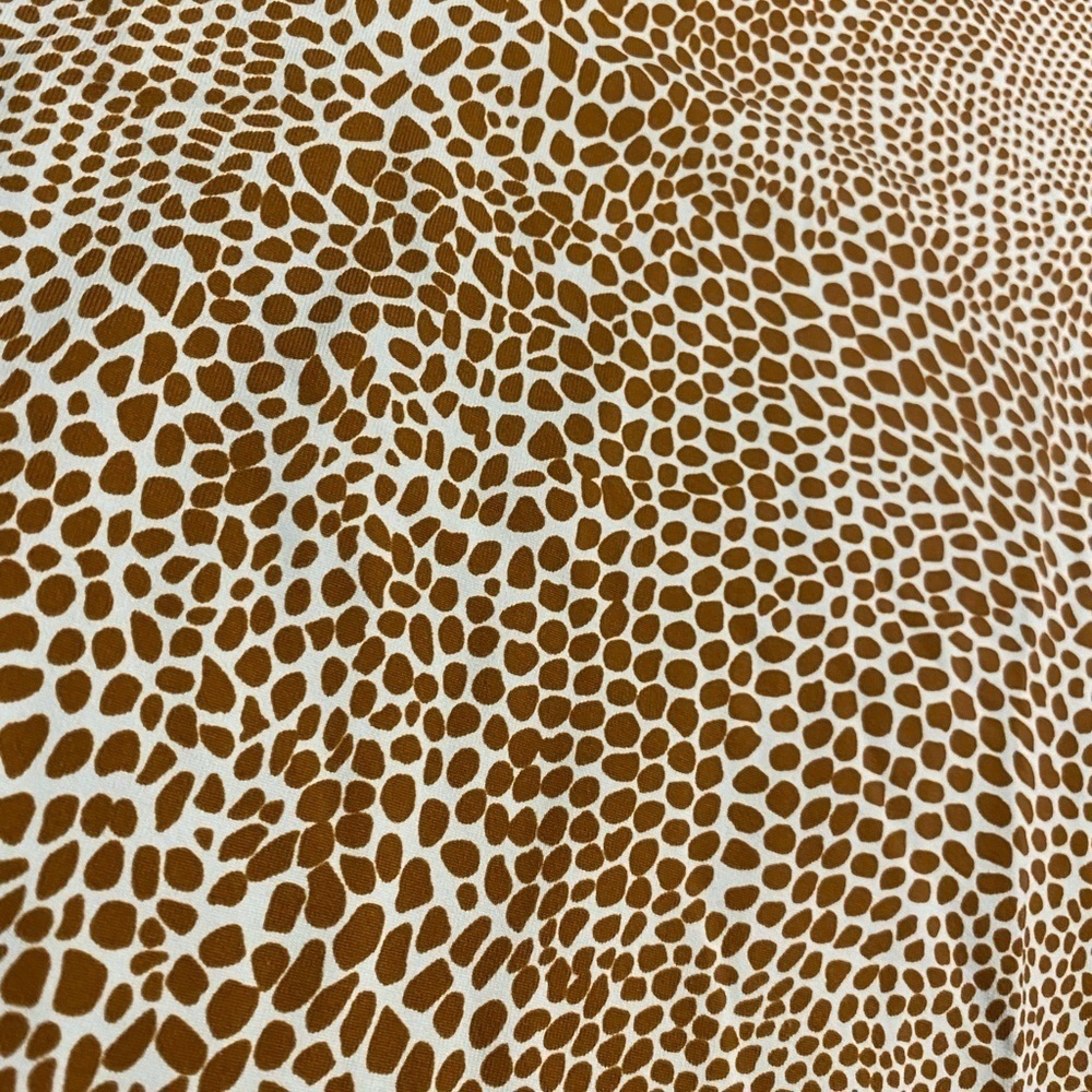 J. McLaughlin Top Catalina Cloth Animal Print Blue Brown Size Small - Picture 9 of 10